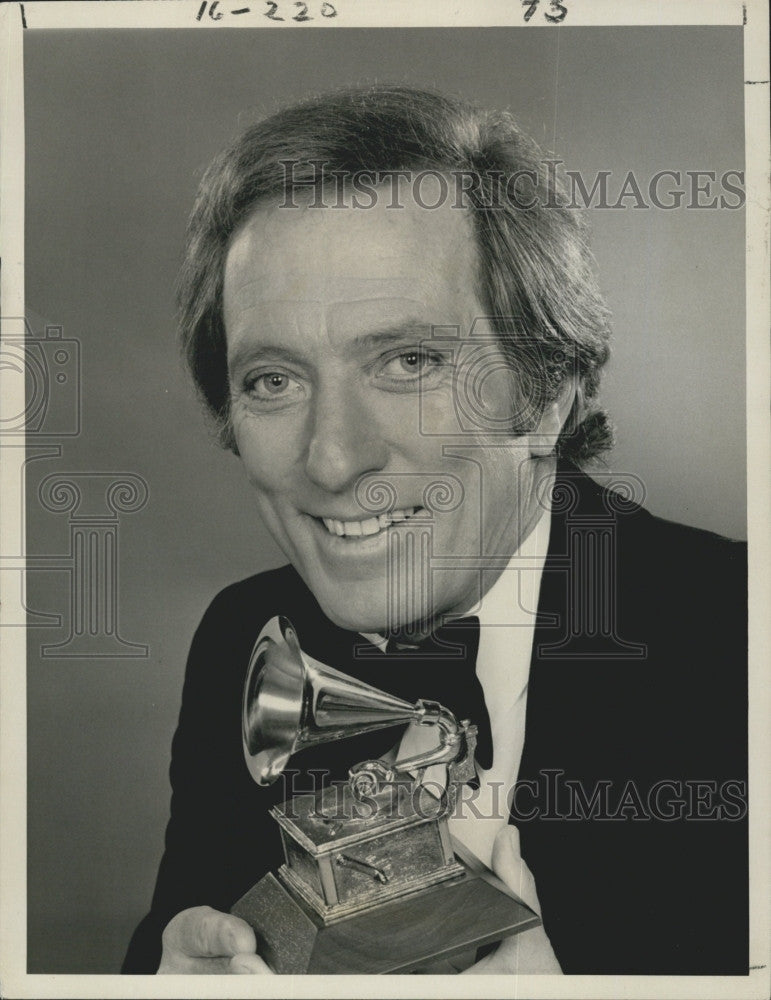 1977 Press Photo Singer And Grammy Award Nominee Andy Williams To Host Grammy&#39;s - Historic Images