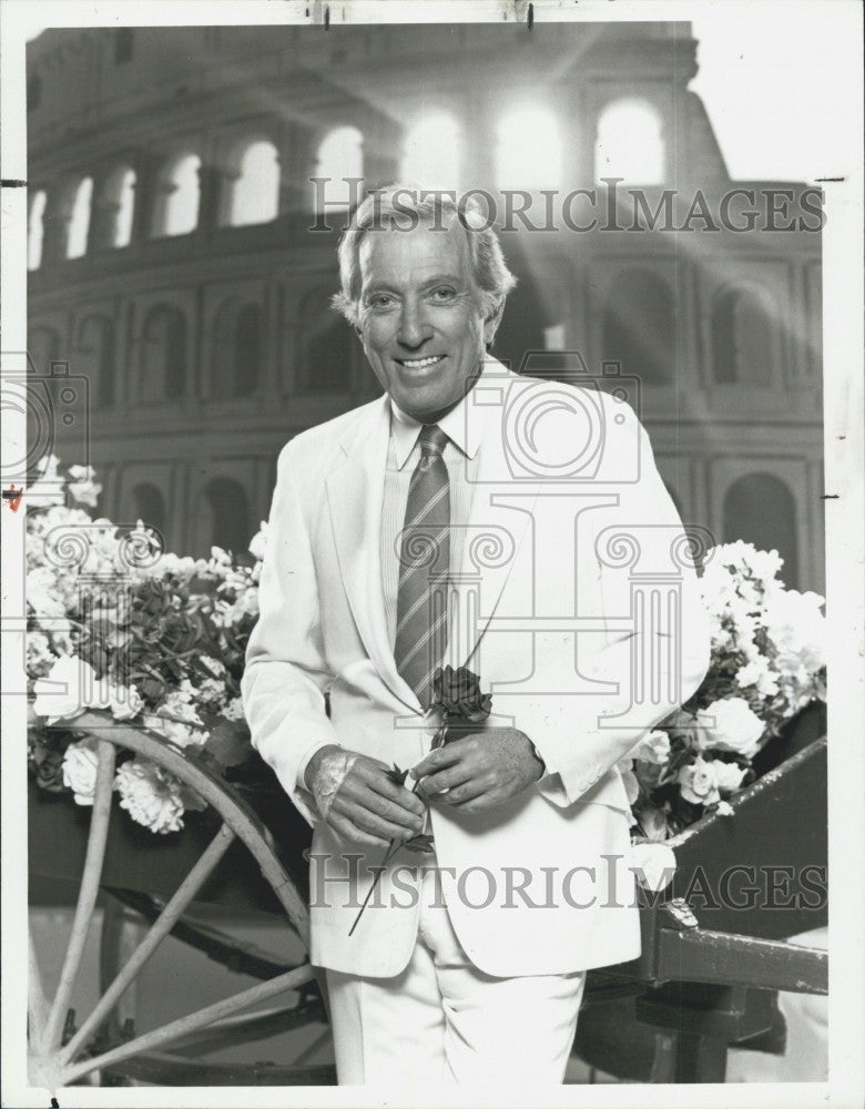 1987 Press Photo Singer Andy Williams &quot;Andy Williams, NBC Kids: Easter In Rome&quot; - Historic Images