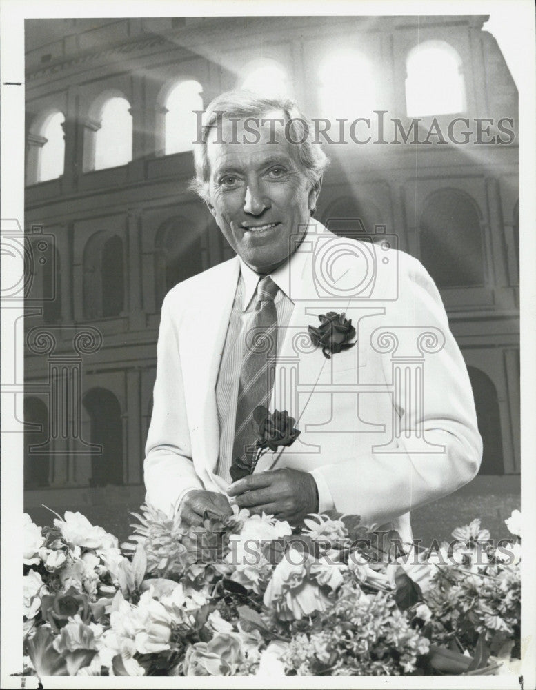 1987 Press Photo Singer Andy Williams &quot;Andy Williams NBC Kids &quot;Easter In Rome&quot; - Historic Images