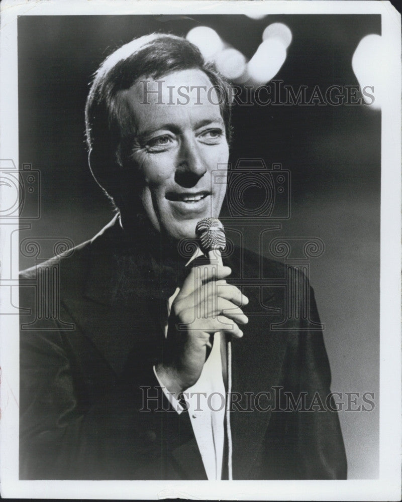 1970 Press Photo Singer And Entertainer Andy Williams On Variety Show &quot;Movin&quot; - Historic Images