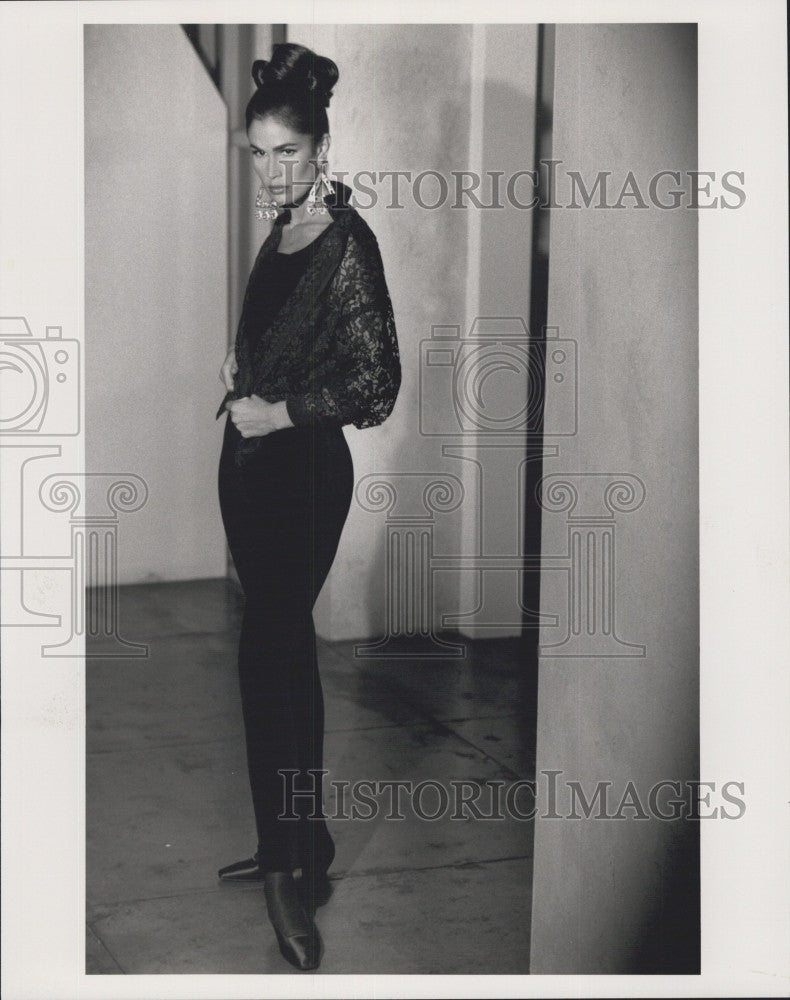 Press Photo Diane Von Furstenberg. fashion designer clothing line - Historic Images