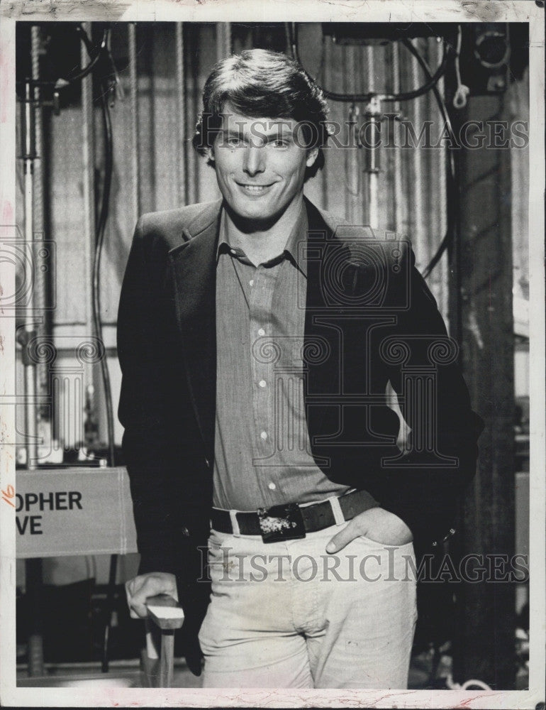 1980 Press Photo Christopher Reeve stars in &quot;The Fantastic Funnies&quot; - Historic Images