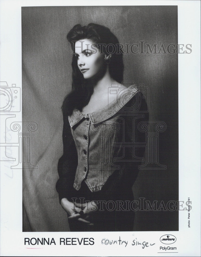 Country Singer Ronna Reeves on Polygram records 1991 Vintage Press ...