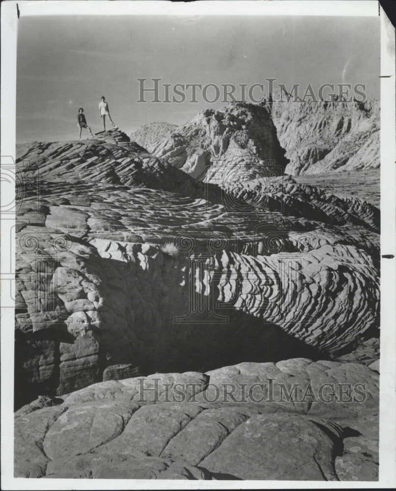 1966 Press Photo Dixie State Park in Utah , Snow Canyon area - Historic Images