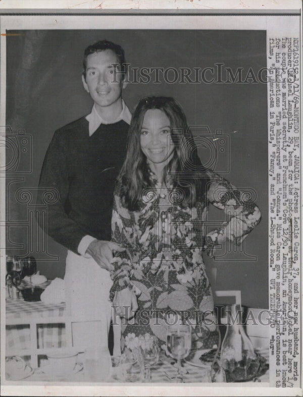 Michael Laughlin Leslie Caronactress with movie producer husb Michael Laughlin 1971 ...