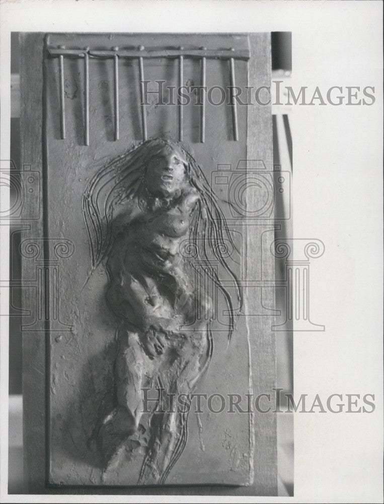 1971 Press Photo Sculpture by Frank Rampalle - Historic Images