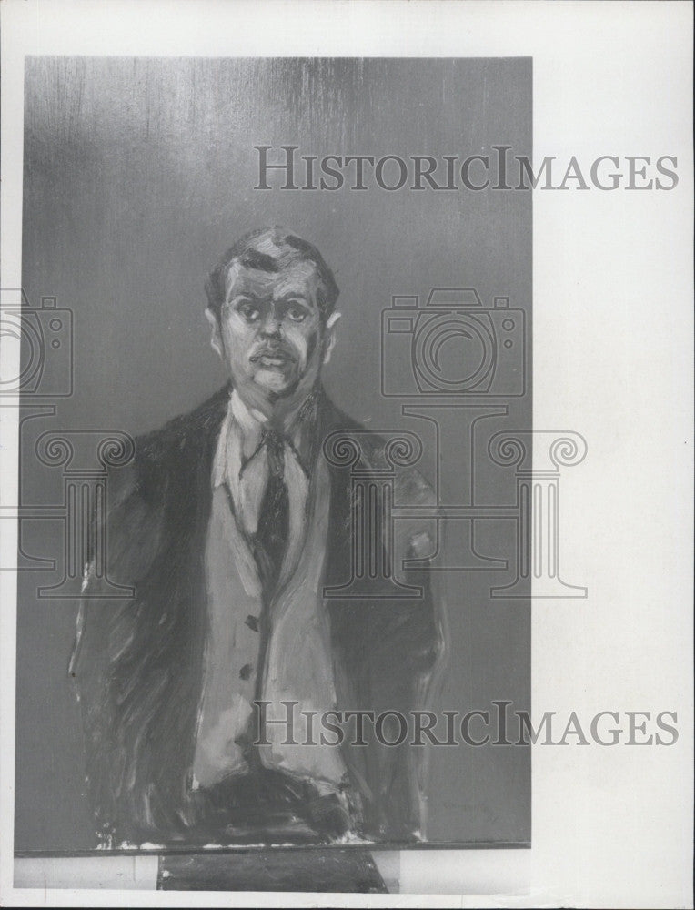 1971 Press Photo Sketch By Artist Frank Rampalla - Historic Images