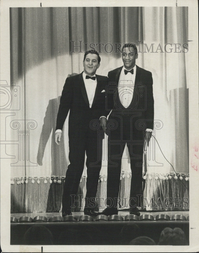 1968 Press Photo Danny Thomas &amp; Bill Cosby  &quot;The Danny Thomas Special &quot; - Historic Images