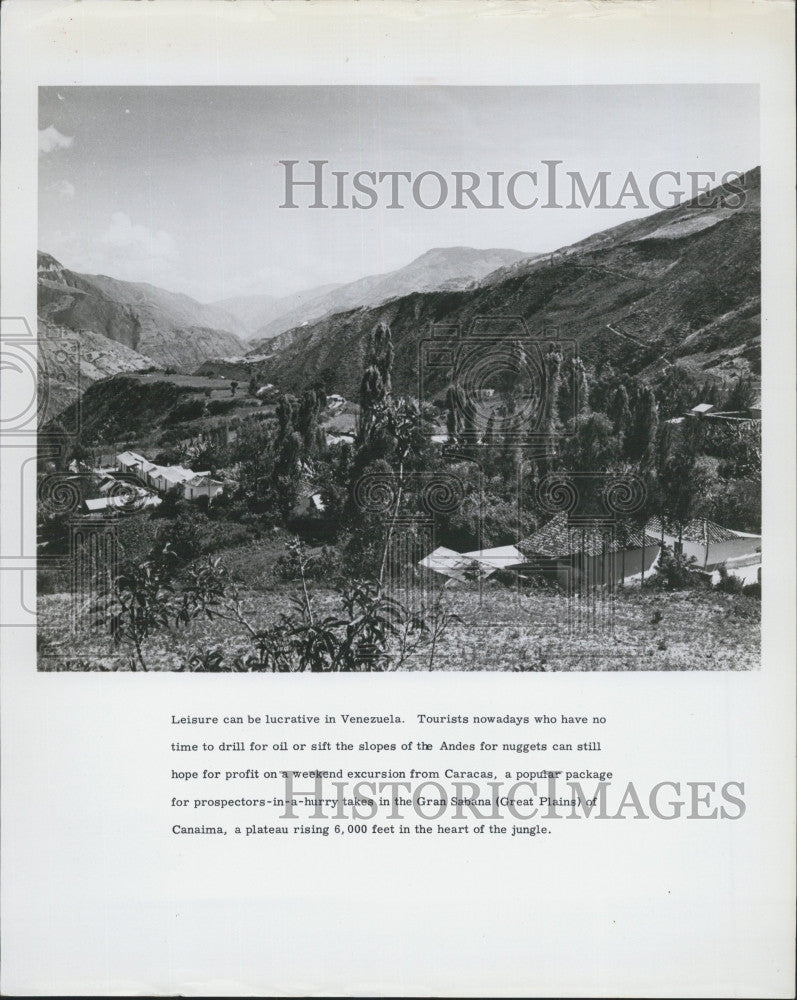 1964 Press Photo Nature scene outside Caracas, Venezuela - Historic Images