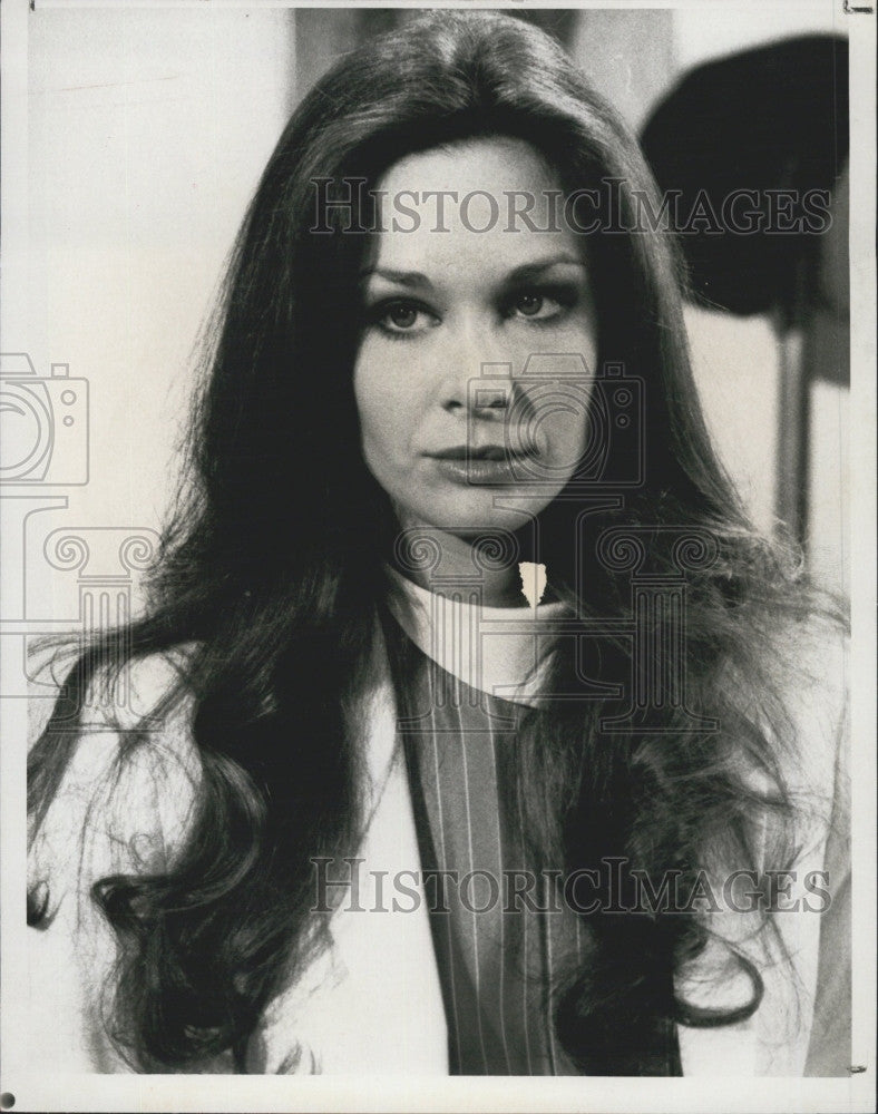 1981 Press Photo Actress Mary Crosby on &quot;Dallas&quot; - Historic Images