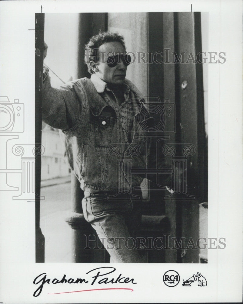 1989 Press Photo Singer, Graham Parker  on RCA records - Historic Images