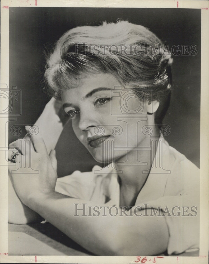 1962 Press Photo Florence Henderson  on &quot;Voice of Firestone&quot; - Historic Images