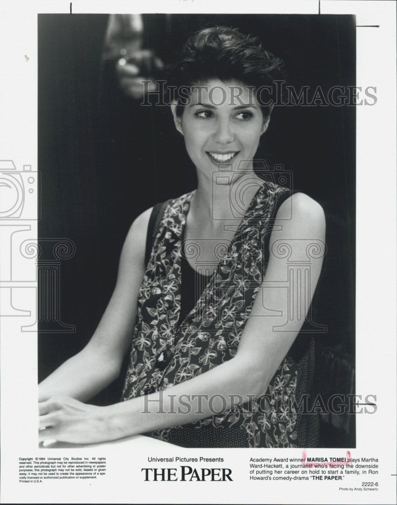 1994 Press Photo Marisa Tomei starring in &quot;The Paper&quot; - Historic Images