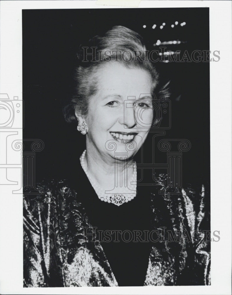 Press Photo Margaret Thatcher, ex Prime Minister of Britain - Historic Images