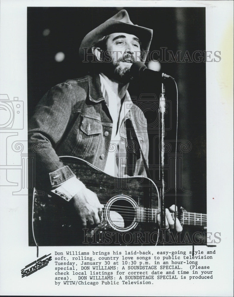 1981 Press Photo Don Williams, Singer in &quot;A Soundstage Special&quot; - Historic Images