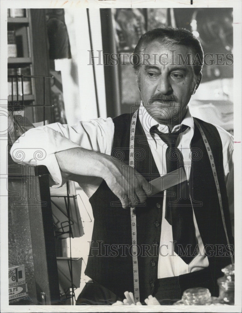 1975 Press Photo Danny Thomas in the TV movie &quot;Shivaree on Delancey Street&quot; - Historic Images