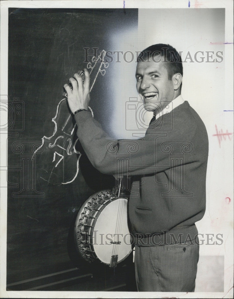 1963 Press Photo  Actor Jerry Van Dyke on &quot;Picture This&quot; - Historic Images