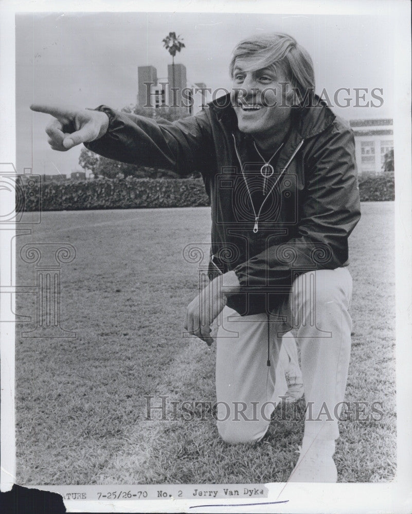 1970 Press Photo Jerry Van Dyke, American comedian and actor. - Historic Images