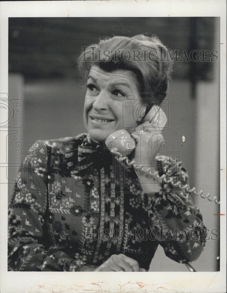 1972 Press Photo Actress Nancy Walker Guest Stars On &quot;The Mary Tyler Moore Show&quot; - Historic Images