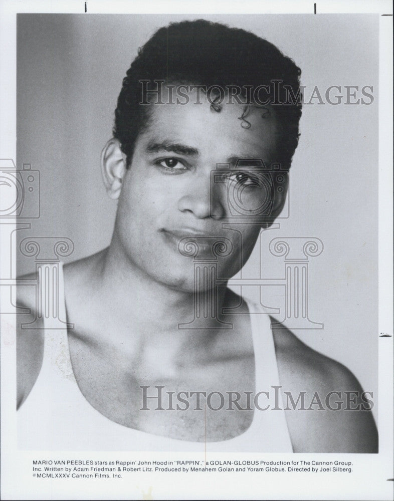 1985 Press Photo Mario Van Peebles in &quot;Rappin&quot; - Historic Images