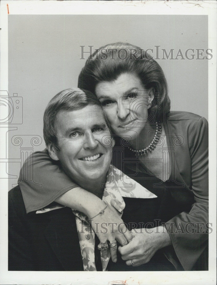 1975 Press Photo Comedians And Actors Paul Lynde And Nancy Walker Star On TV - Historic Images