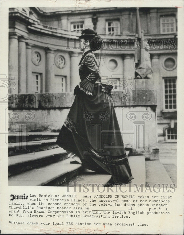 1975 Press Photo Lee Remick in &quot;Jennie: Lady Randolph Churchill&quot; - Historic Images