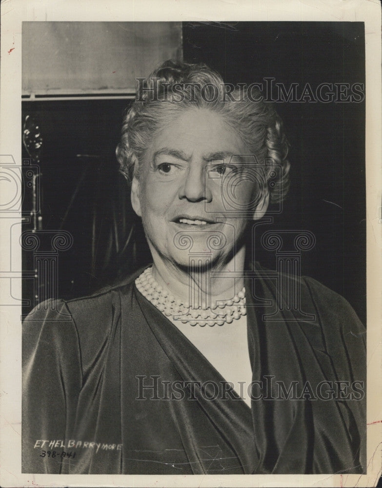 Press Photo Actress Ethel Barrymore for a role - Historic Images