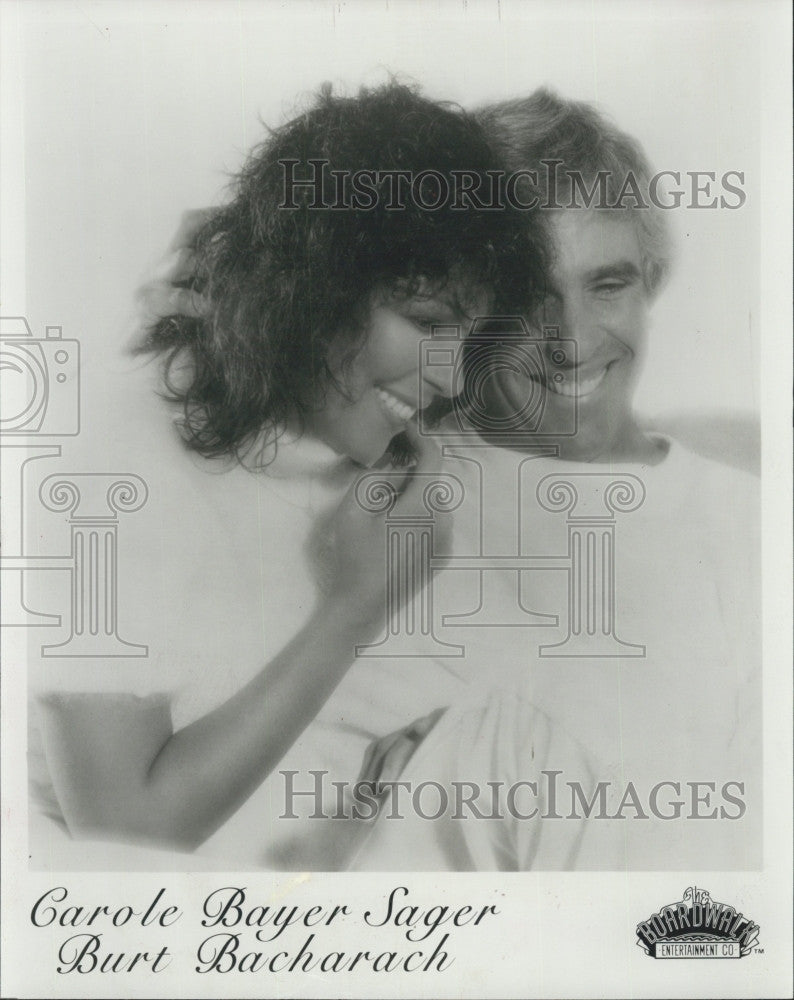 1991 Press Photo Carole Bayer Sager and Burt Bacharach Musicians - Historic Images