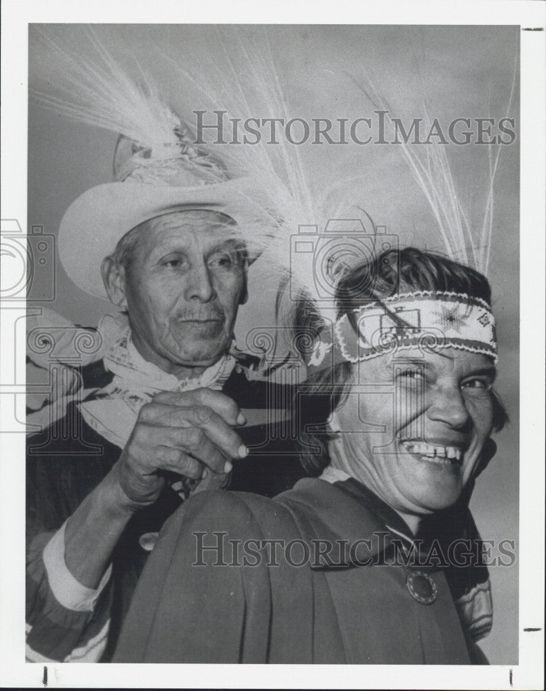 1993 Press Photo Jane Wood Reno - Mother of Janet Reno - Honored by Miccosukees - Historic Images