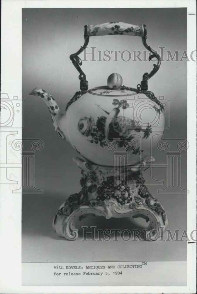 1984 Press Photo Meissen Tea Pot - Historic Images