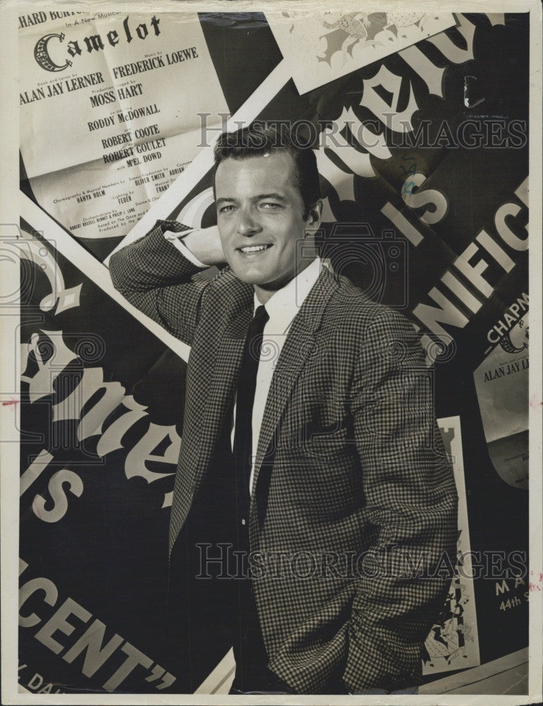 1961 Press Photo Robert Goulet, Canadian-American singer and actor - Historic Images