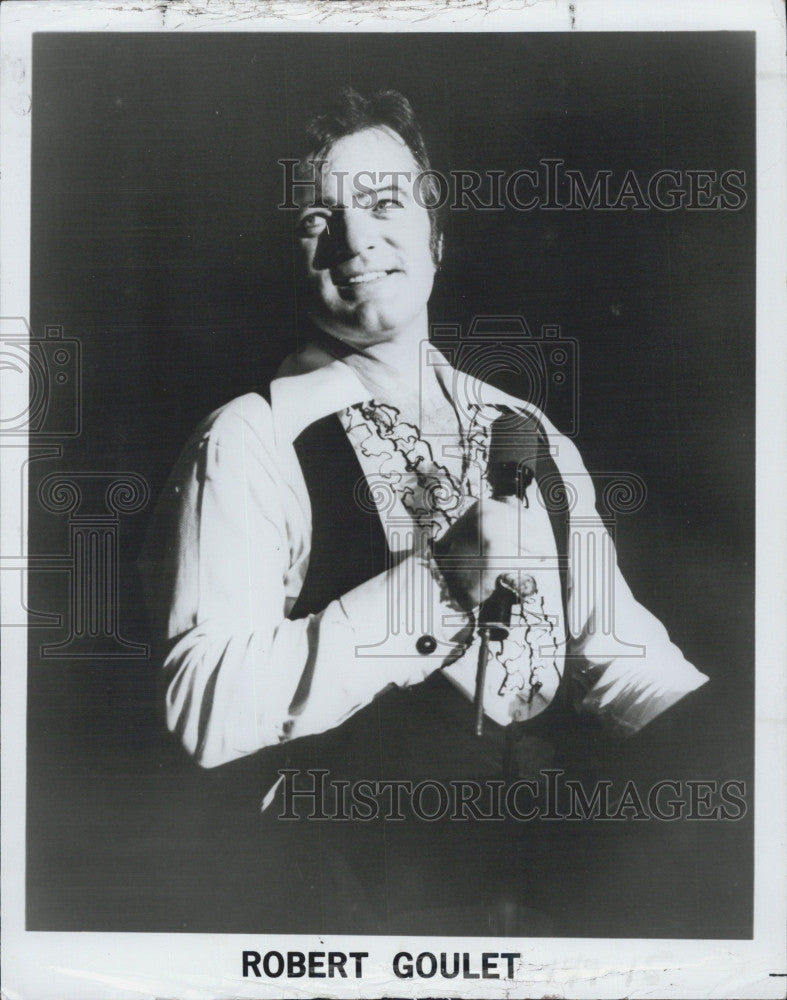 1977 Press Photo Robert Goulet, Canadian-American singer and actor. - Historic Images