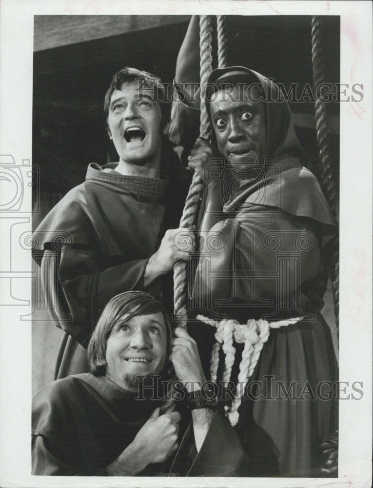 1970 Press Photo Bob Goulet,Godfrey Cambridge, Bob Denver in &quot;Bob Goulet Show&quot;. - Historic Images