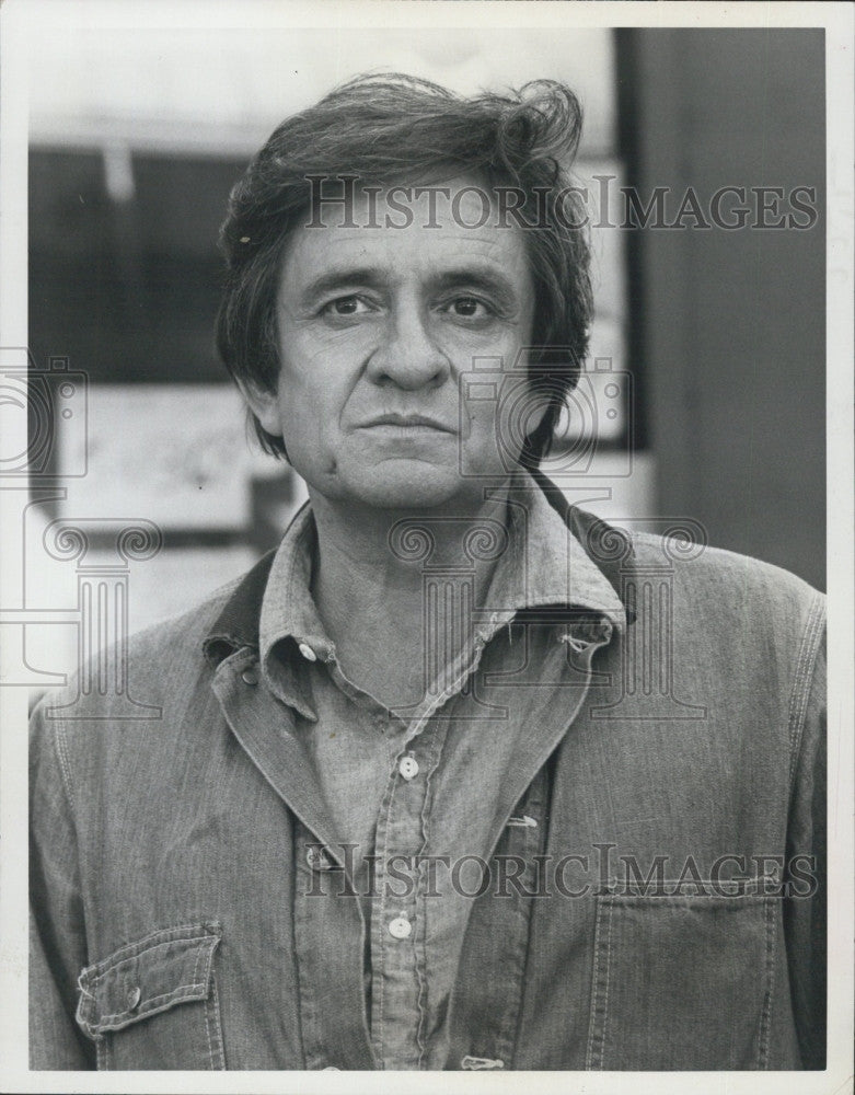 1983 Press Photo Singer Johnny Cash &quot;The Pride of Jesse Hallam&quot; - Historic Images