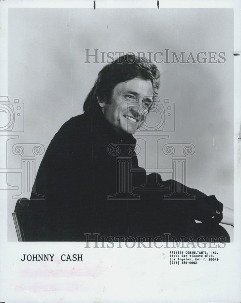 1992 Press Photo Singer Johnny Cash - Historic Images