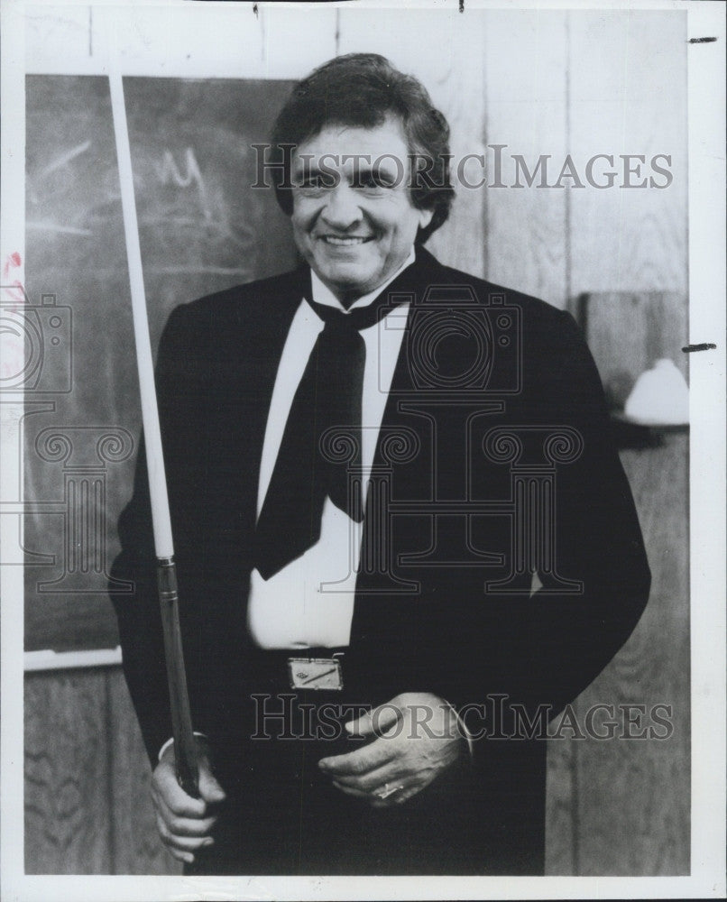 1984 Press Photo Singer Johnny Cash in &quot;The Baron and the Kid&quot;. - Historic Images