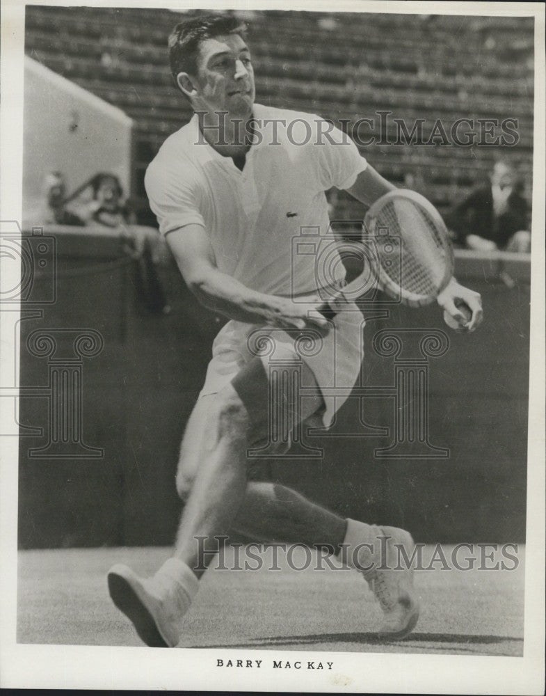 1961 Press Photo Tennis Player Barry MacKay - Historic Images