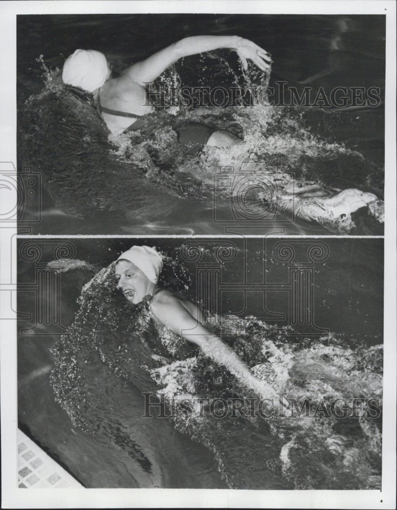 1952 Press Photo Olympic Swimmer Jacqueline Lavine - Historic Images