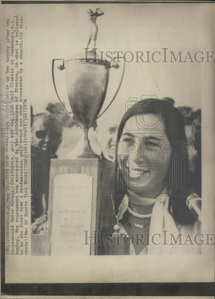 1976 Press Photo Amy Alcott Golfer Winning LPGA Golf Classic at Jamesburg NJ - Historic Images