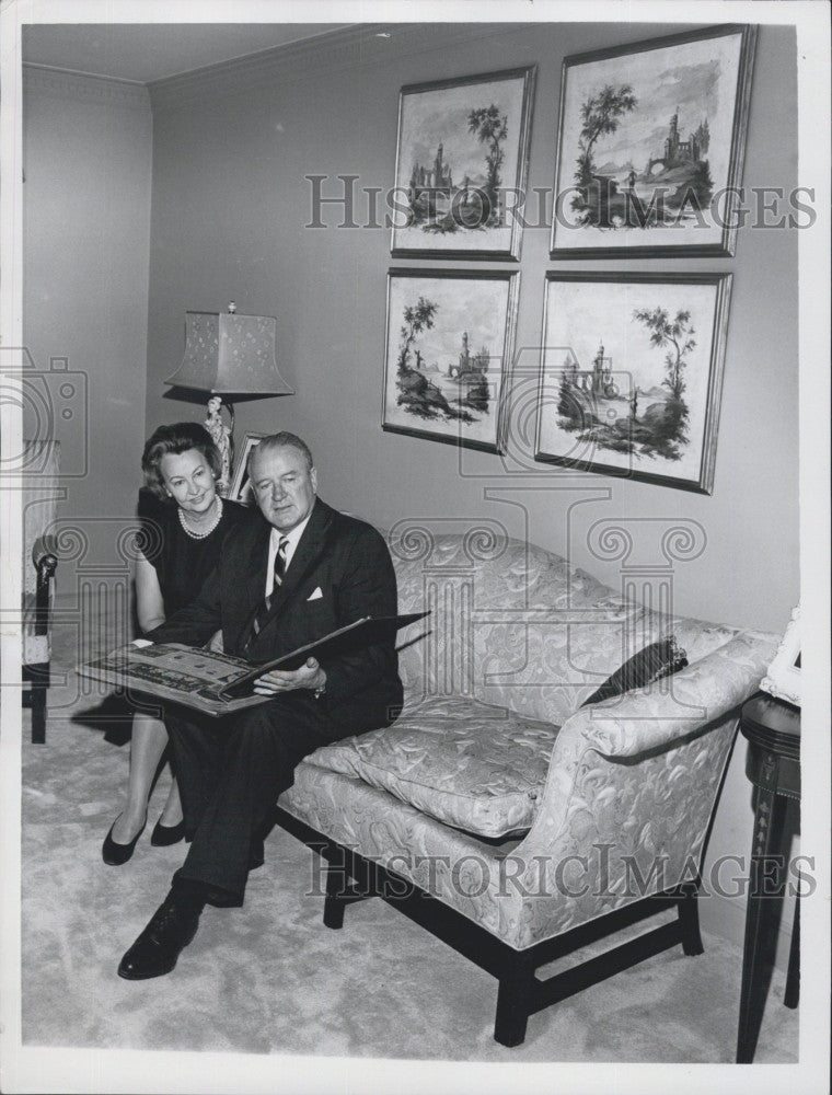 Press Photo Joe Cronin Former Boston Red Sox Manager And His Wife - Historic Images