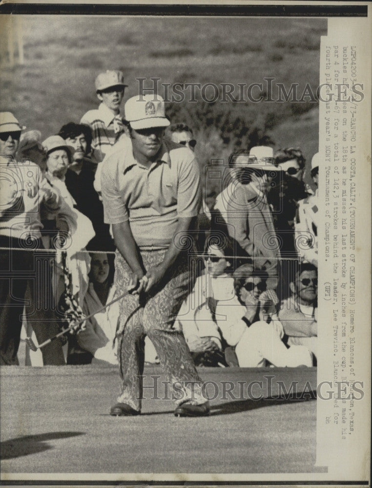 1973 Press Photo Golf Professional Homero Blancas At Tournament Of Champions - Historic Images