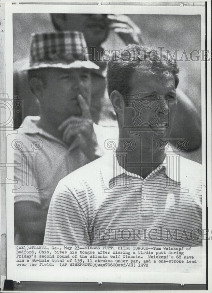 1970 Press Photo Tom Weiskopf at Atlanta Golf Classic - Historic Images