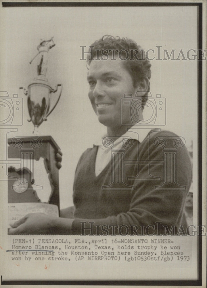 1973 Press Photo  Homero Blancas wins at Monsanto Open in Houston - Historic Images