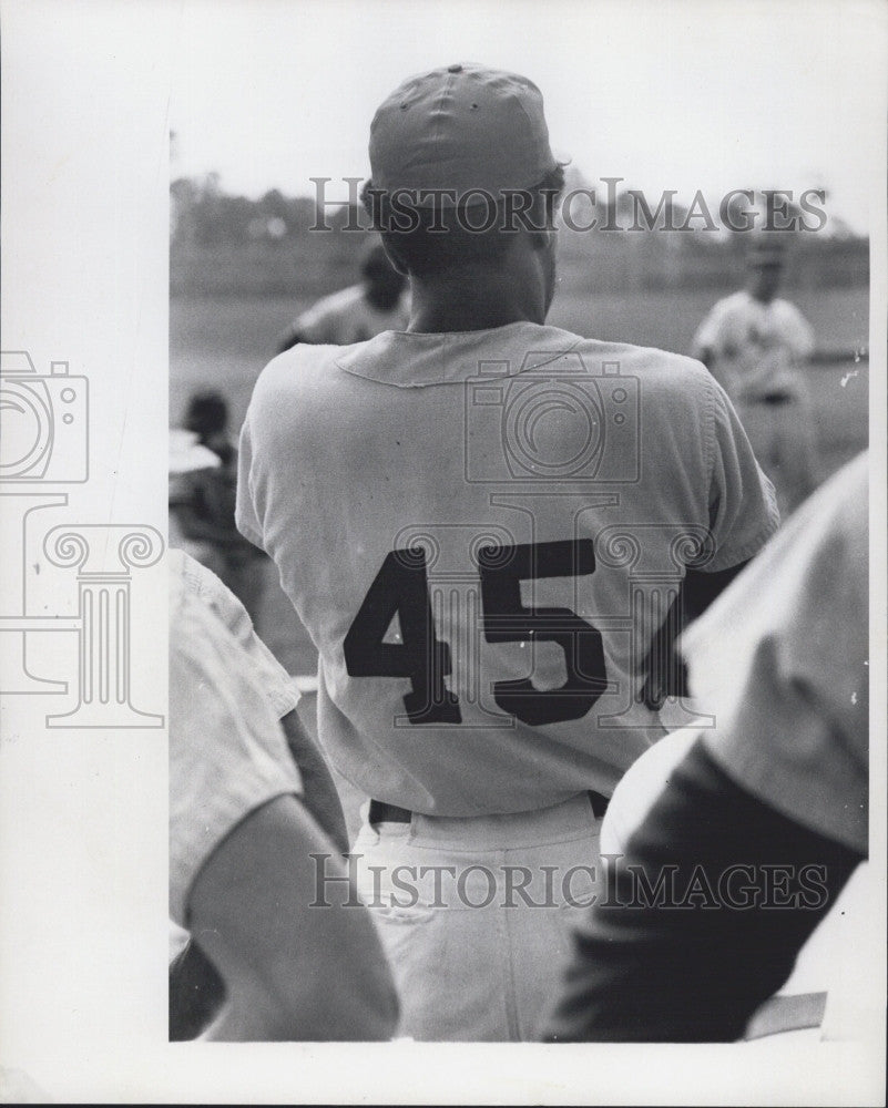 1972 Press Photo Leon Lee Brother Of Leron Lee Gibson&#39;s Number #45 - Historic Images