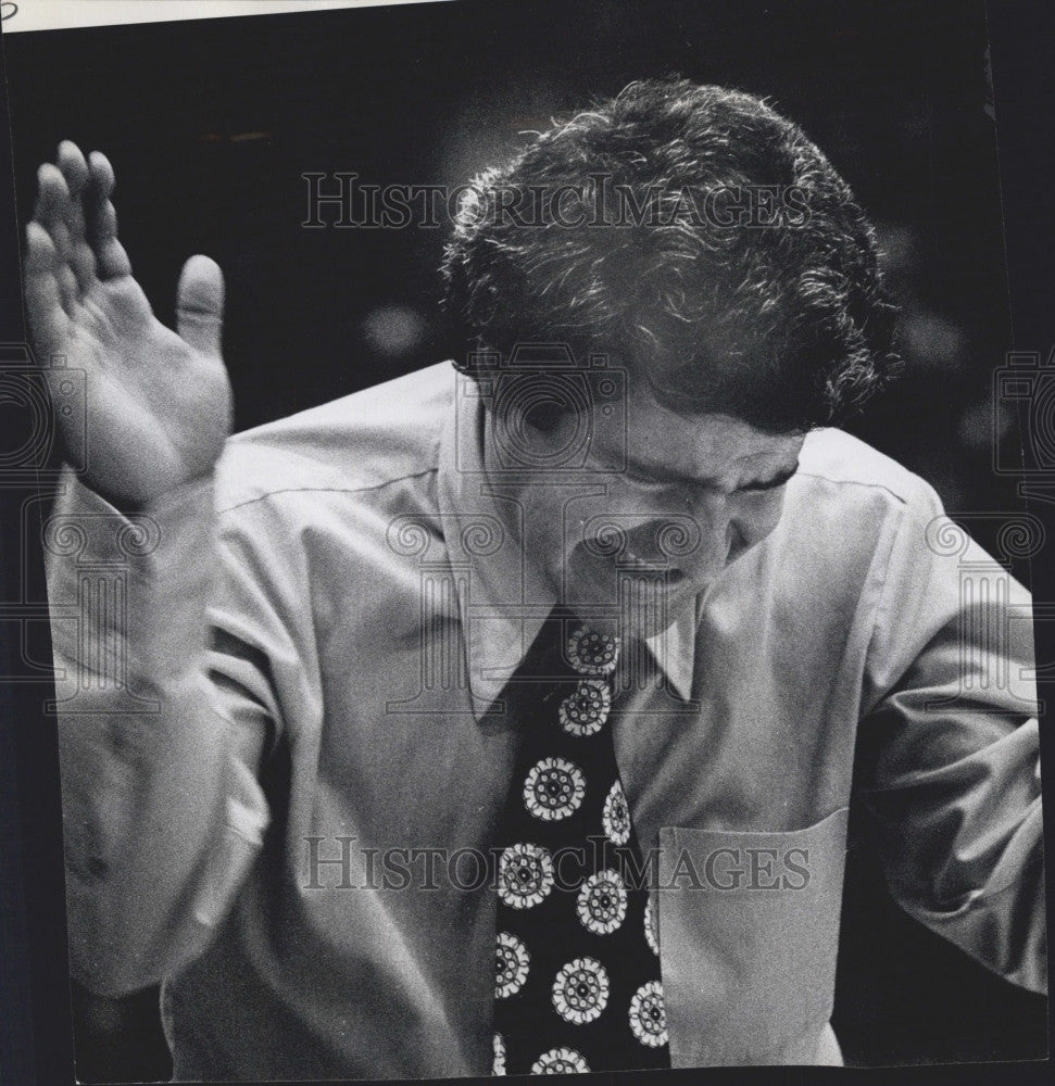 Press Photo Gonzaga U.s coach Adrian Buoncristiani - Historic Images