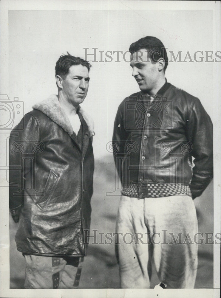 1931 Press Photo Harvard coach Eddie Casey & Barry Wood - Historic Images