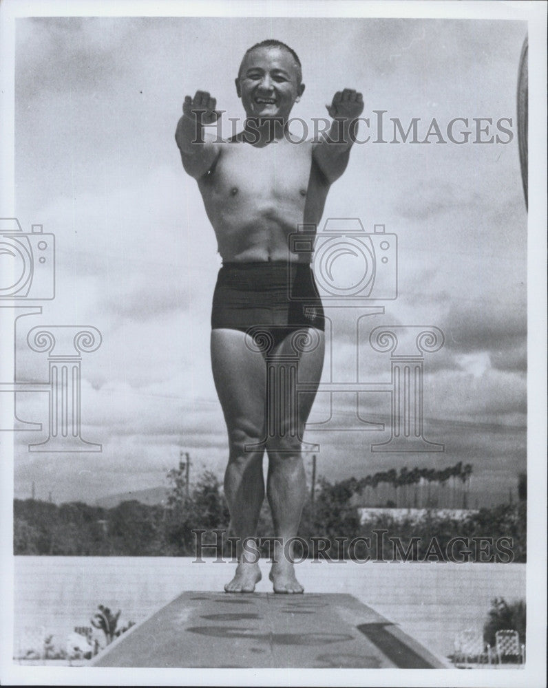 Press Photo Ex-Olympic diver for US, Dr Sammy Lee - Historic Images