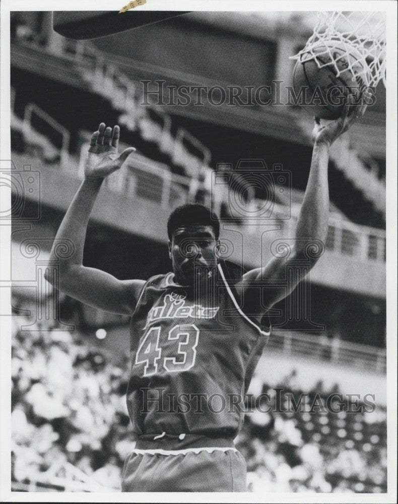 Press Photo Washington Bullets basketball, Purvis Ellison - Historic Images