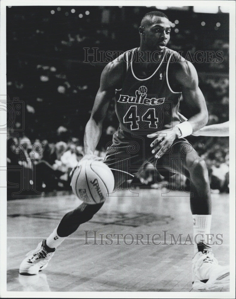 Press Photo Washington Bullets Basketball Player Harvey Grant - Historic Images