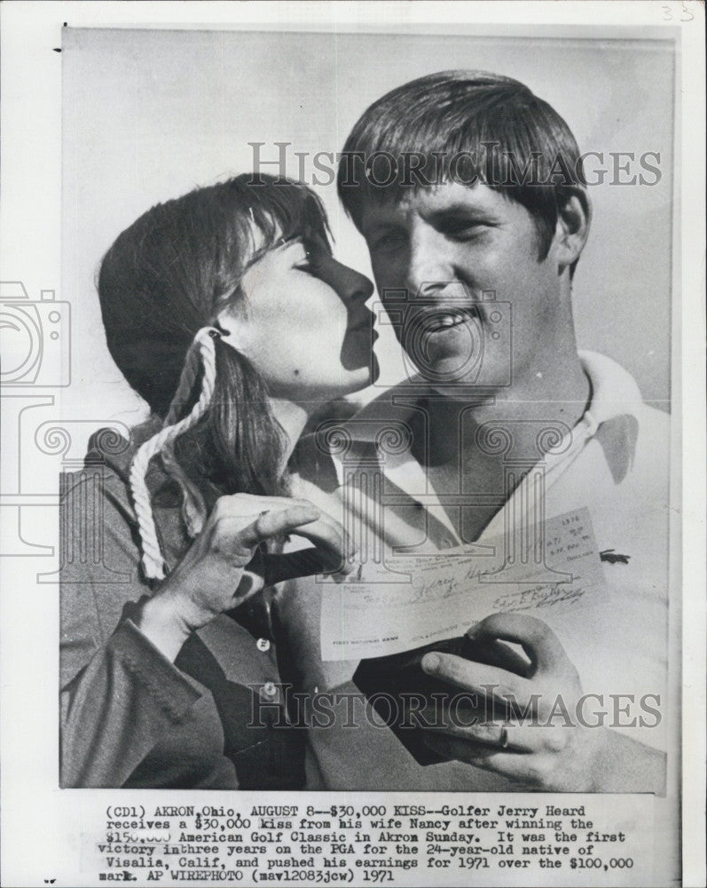 1971 Press Photo Golfer Jerry Heard American Golf Classic Champion - Historic Images